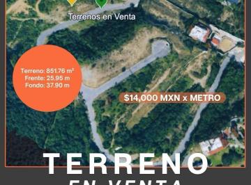 Terreno / Lote · 851m² · Terreno en Pedregal del Valle Alto