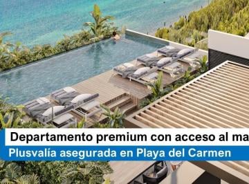 Departamento · 63m² · 2 Recámaras · Departamento Elegante con Acceso Directo a La Playa y Rooftop Panorámico - Alta Plusvalía