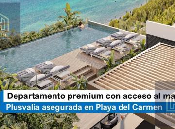 Departamento · 63m² · 2 Recámaras · Departamento Elegante con Acceso Directo a La Playa y Rooftop Panorámico - Alta Plusvalía