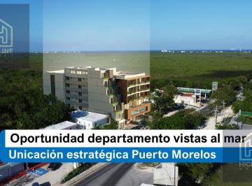 Departamento · 106m² · 2 Recámaras · 1 Estacionamiento · Departamento Puerto Morelos 2 Recámaras con Vistas Al Mar - Oportunidad Única
