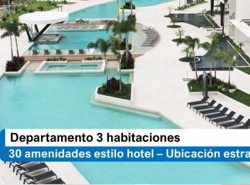 Departamento · 116m² · 3 Recámaras · 2 Estacionamientos · Ubicación Privilegiada Amenidades de Lujo: Departamento de 3 Recámaras en Cancún