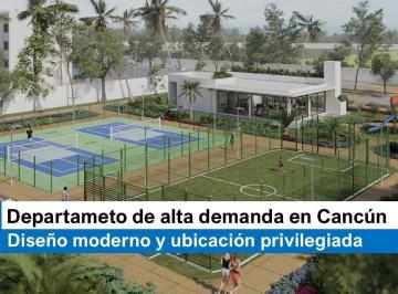 Departamento · 109m² · 3 Recámaras · 2 Estacionamientos · Departamento en Cancún con Excelente Plusvalía: 3 Recámaras y Entorno Residencial Premium