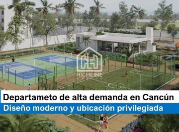 Departamento · 109m² · 3 Recámaras · 2 Estacionamientos · Departamento en Cancún con Excelente Plusvalía: 3 Recámaras y Entorno Residencial Premium