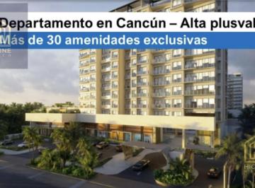 Departamento · 87m² · 2 Recámaras · 2 Estacionamientos · Departamento en Zona de Alta Plusvalía en Cancún - Más de 30 Amenidades Tipo Hotel
