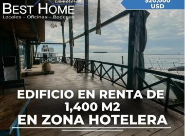 Edificio · 1400m² · 5 Estacionamientos · Edificio en Renta de 1,400 m² en Zona Hotelera - Cancún