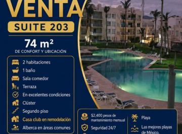 Departamento · 74m² · 2 Recámaras · 1 Estacionamiento · Venta Suite Caracol Diamante Acapulco