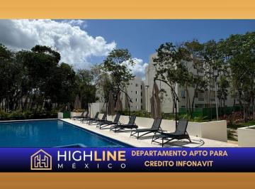 Departamento · 101m² · 3 Recámaras · 2 Estacionamientos · Departamento en Venta en Playa del Carmen de 3 Habitaciones Aceptamos Infonavit y Fovissste