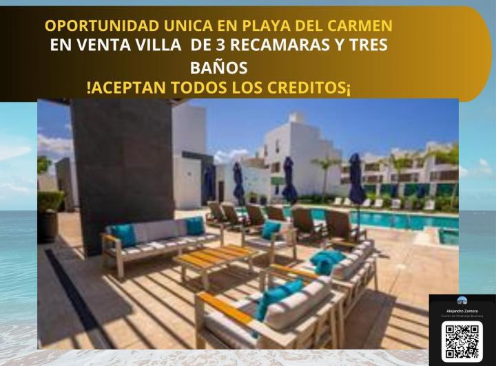 Venta de Casa de Tres Recamaras Ubicada a 10 Minutos del Mar en Playa del Carmen