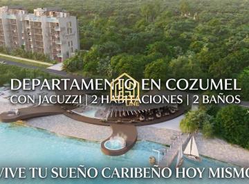 Departamento · 115m² · 2 Recámaras · Departamento en Venta en Cozumel 2 Recamaras con Jacuzzi y Spa