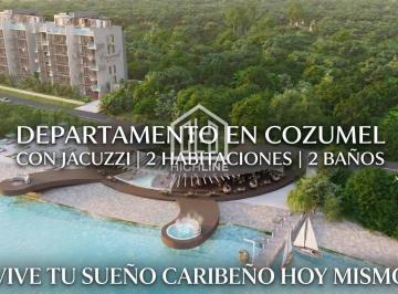 Departamento · 115m² · 2 Recámaras · Departamento en Venta en Cozumel 2 Recamaras con Jacuzzi y Spa