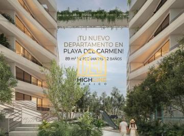 Departamento · 89m² · 2 Recámaras · Departamento en Venta en Playa del Carmen con Alberca y Pets Park