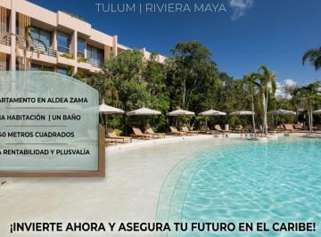 Departamento · 40m² · 1 Recámara · Departamento Loft en Aldea Zama con Gym y Restaurante