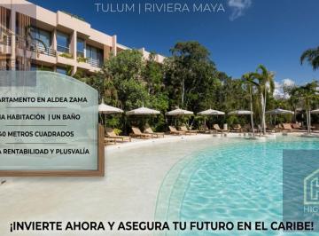 Departamento · 40m² · 1 Recámara · Departamento Loft en Aldea Zama con Gym y Restaurante