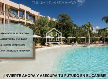 Departamento · 40m² · 1 Recámara · Departamento Loft en Aldea Zama con Gym y Restaurante