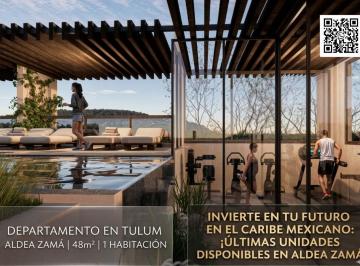 Departamento · 48m² · 1 Recámara · Departamento Venta de 48 m² en Aldea Zama