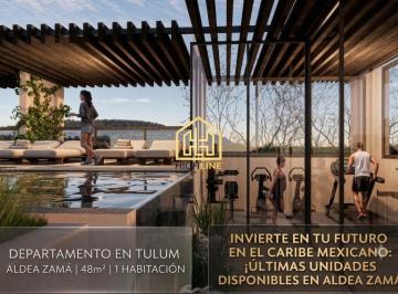 Departamento · 48m² · 1 Recámara · Departamento Venta de 48 m² en Aldea Zama
