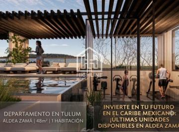 Departamento · 48m² · 1 Recámara · Departamento Venta de 48 m² en Aldea Zama