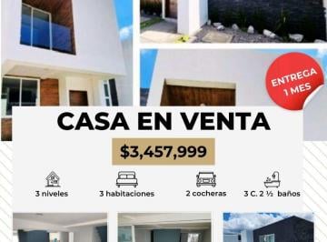 Casa de 3 habitaciones, Pachuca · Casa en Venta, Fraccionamiento La Cascada Residencial Pachuca de Soto