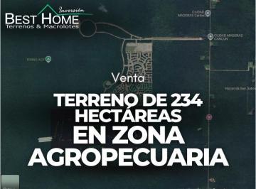 Terreno / Lote · 2340000m² · Terreno en Venta en Zona Agropecuaria 234 Hectáreas - Cancún