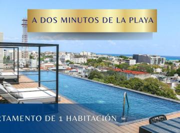 Departamento · 48m² · 1 Recámara · 1 Estacionamiento · Departamento con Vista Al Mar Desde El Roof en Playa del Carmen Alta Plusvalia Entrega Inmediata