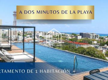 Departamento · 48m² · 1 Recámara · 1 Estacionamiento · Departamento con Vista Al Mar Desde El Roof en Playa del Carmen Alta Plusvalia Entrega Inmediata