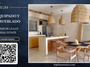 Departamento · 91m² · 2 Recámaras · 1 Estacionamiento · Renta Garantizada 2 Años! Departamento 2 Recámaras. Plungepool y Terraza. Amueblado y Equipado.