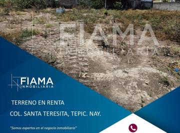 Terreno / Lote , Tepic · Terreno en Renta, Col. Santa Teresita, Tepic, Nay.