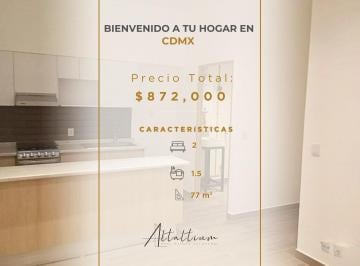 Departamento de 2 habitaciones, Cuauhtémoc · *venta de Departamento* Colonia San Rafael, Cdmx