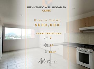 Departamento de 3 habitaciones, Gustavo A. Madero · Venta de Departamento en Vallejo, Gustavo a Madero, Cdmx