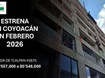 Departamento de 1 habitación, Coyoacán · Departamento en Venta en Coyoacán, Col. El Reloj, Penthouse con Vistas Increíbles.