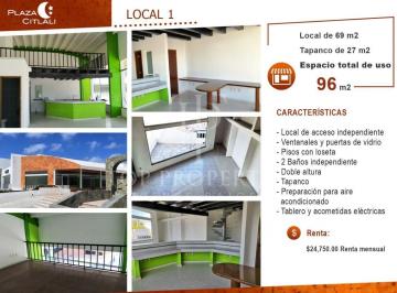 Local comercial · 69m² · Local en Renta, Plaza Citlali, Blvd. Luis Donaldo Colosio, Cancun, Quintana Roo.