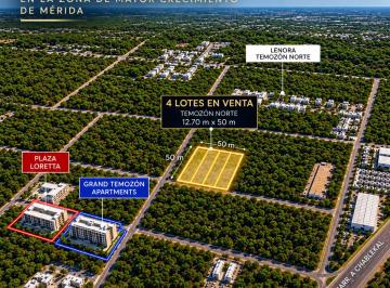 Terreno / Lote , Mérida · 12.75 m de Frente X 50 m de Fondo - $3,710 m², Temozon Norte Merida Yucatan
