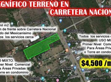 Terreno / Lote · 18000m² · Venta de Terreno en Carretera Nacional.