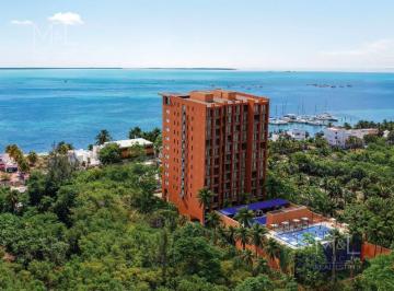 Departamento · 173m² · 2 Recámaras · 2 Estacionamientos · Departamento en Venta en Cancún, 2 Recámaras, Frente Al Mar con Cuarto de Servicio Mistral Punta Sam