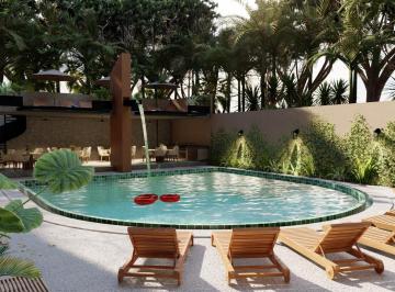 Departamento · 65m² · 1 Recámara · 1 Estacionamiento · Departamento 2 Habitaciones en Venta en Playa del Carmen con Lobby, Piscina Semi Olimpica Para Kids