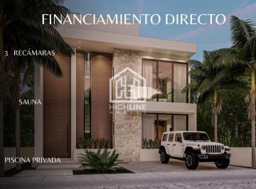Villa · 420m² · 3 Recámaras · 2 Estacionamientos · Villa en Tulum Country Club con Campo de Golf Alberca Privada Gimnasio a Sólo 2 Minutos del Mar