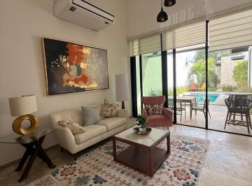 Casa · 278m² · 3 Recámaras · 2 Estacionamientos · Casa de 3 Recámaras Amueblada y Equipada de Una Planta en Dzitya - (4)