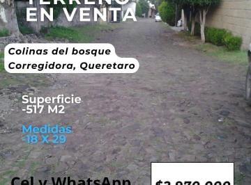 Terreno / Lote , Corregidora · Hermoso Terreno en Colinas del Bosque 1a Seccion