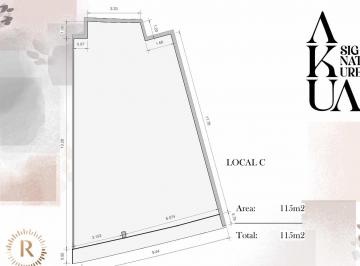Local comercial · 115m² · 8 Estacionamientos · Local Comercial en Renta o Venta en Aldea Zamá Tulum 115 m²