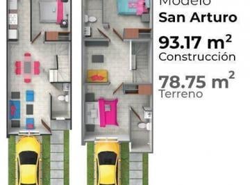 Casa en condominio · 93m² · 3 Recámaras · 2 Estacionamientos · Casa en Renta en Sendas Residencial