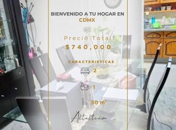 Departamento de 2 habitaciones, Azcapotzalco · Venta de Departamento en Norte 85 Azcapotzalco Cdmx