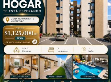 Departamento · 56m² · 2 Recámaras · 2 Estacionamientos · Depa Puertas de San Miguel – ¡Vive con Confort y Conectividad!?