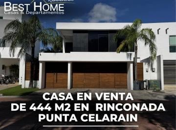 Casa · 430m² · 3 Recámaras · 2 Estacionamientos · Casa de 444 m² en Venta en Rinconada Punta Celarain - Cancún