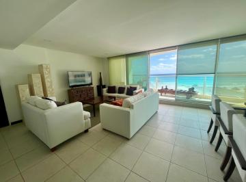 Departamento · 3 Recámaras · 2 Estacionamientos · Departamento de Lujo Frente Al Mar – Zona Hotelera Cancún. 3 Habitaciones, 4 1/2 Baños