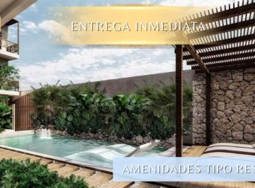 Departamento · 74m² · 1 Recámara · 2 Estacionamientos · Departamento en Tulum de 1 Habitación Entrega Inmediata con Alberca Ideal Para Airbnb