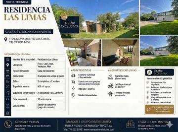Casa · 988m² · 3 Recámaras · 10 Estacionamientos · Casa en Venta Yautepec, Morelos $3,900,000