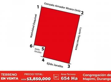 Terreno / Lote · 6541113m² · Terreno en Venta, Mapimi. Durango.