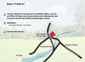 Terreno / Lote · 17043m² · Terreno en Venta en Carretera Torreón - San Pedro