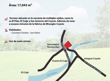 Terreno / Lote · 17043ha · Terreno en Venta en Carretera Torreón - San Pedro