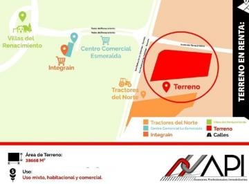 Terreno comercial · 38668m² · Terreno en Renta en Autopista Torreon - San Pedro en Torreon